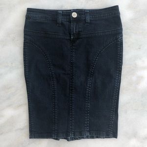 BCBG Denim Pencil Skirt